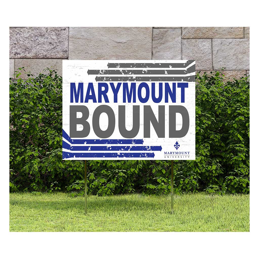 18x24 Lawn Sign Retro School Bound Marymount University Saints