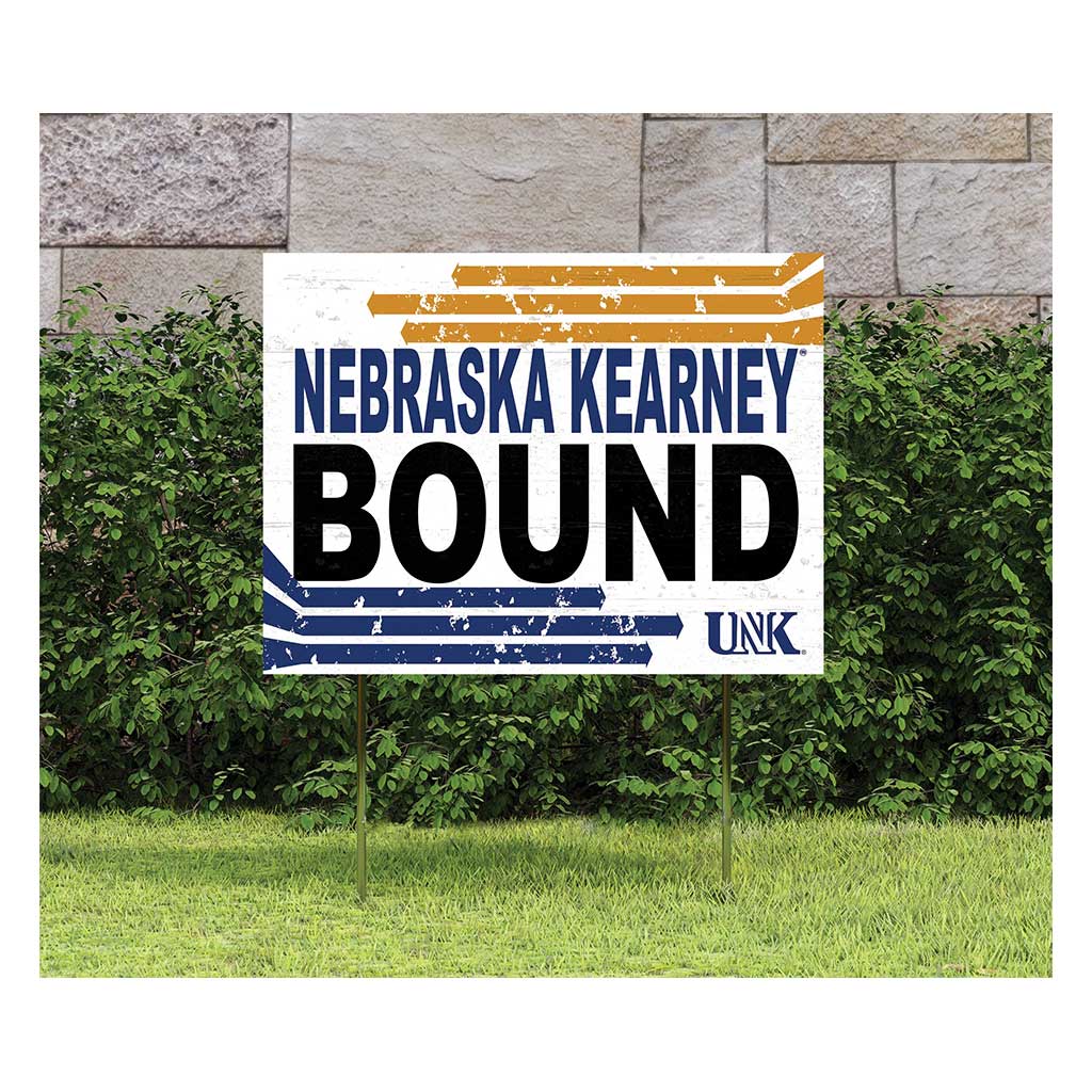 18x24 Lawn Sign Retro School Bound Nebraska at Kearney Lopers