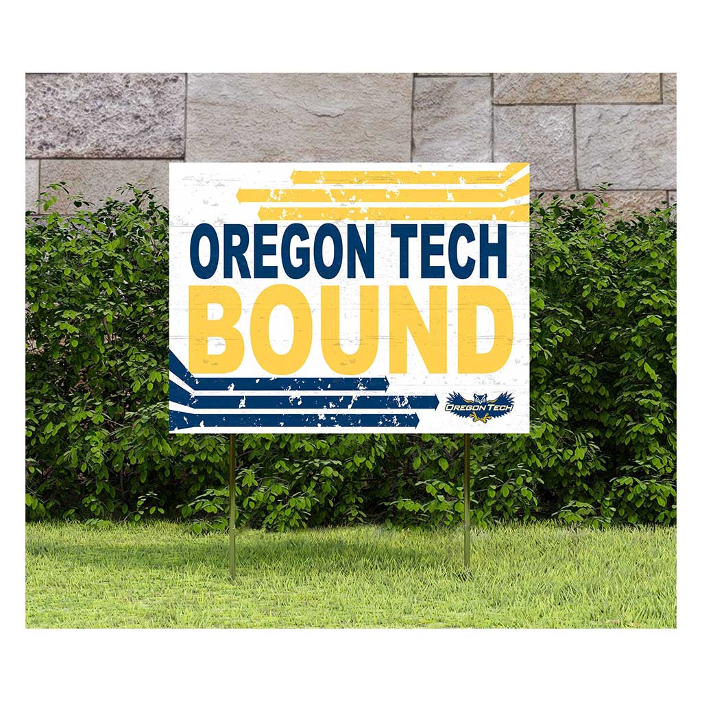 18x24 Lawn Sign Retro School Bound Oregon Institute of Technology Owls
