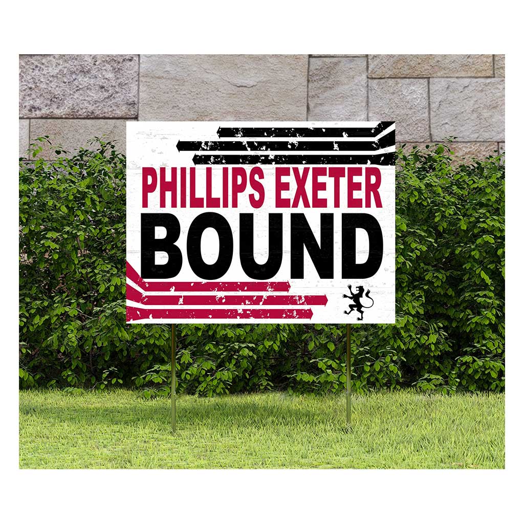18x24 Lawn Sign Retro School Bound Phillips Exeter Academy Big Reds
