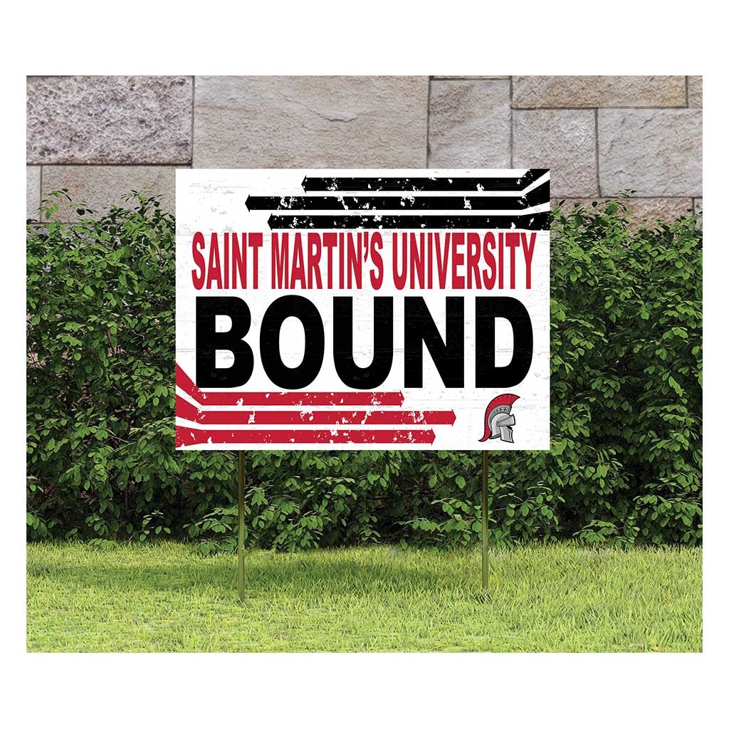 18x24 Lawn Sign Retro School Bound Saint Martin's University Saints