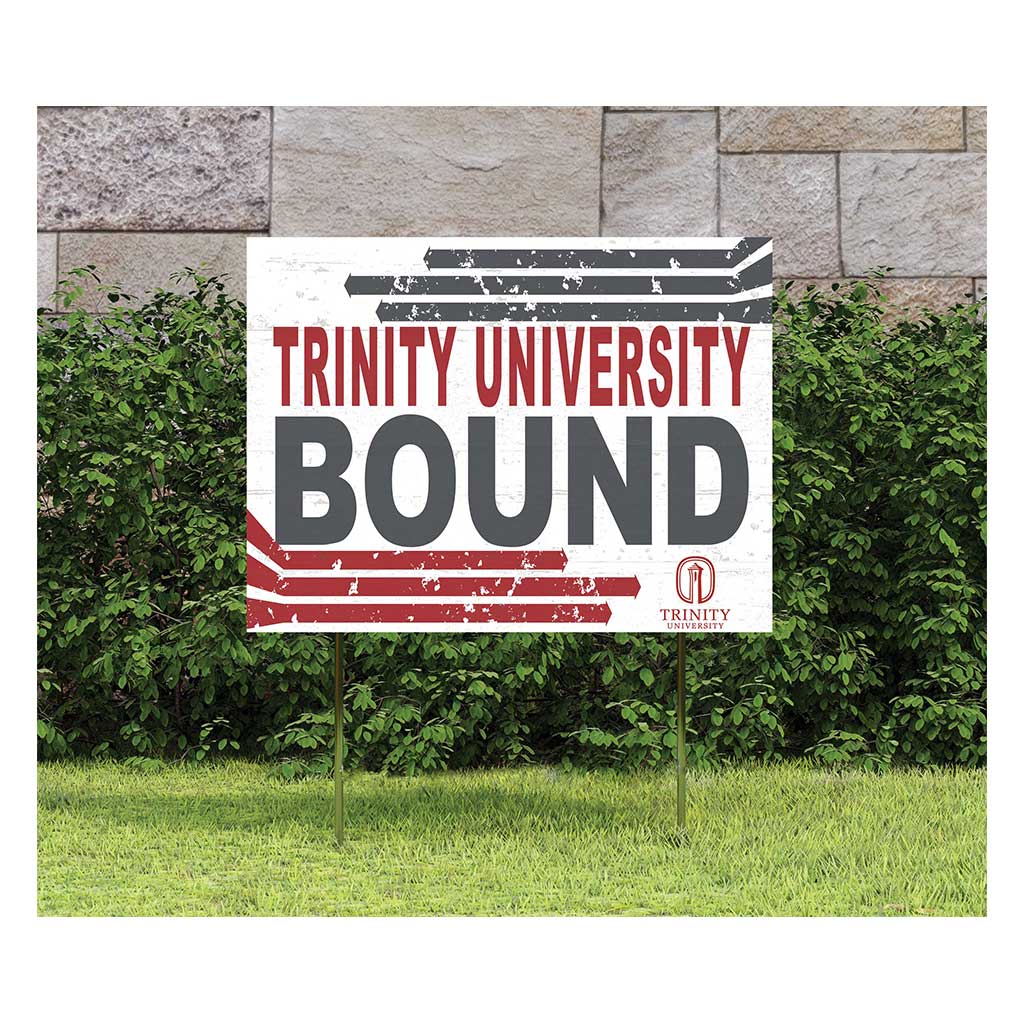 18x24 Lawn Sign Retro School Bound Trinity University Tigers