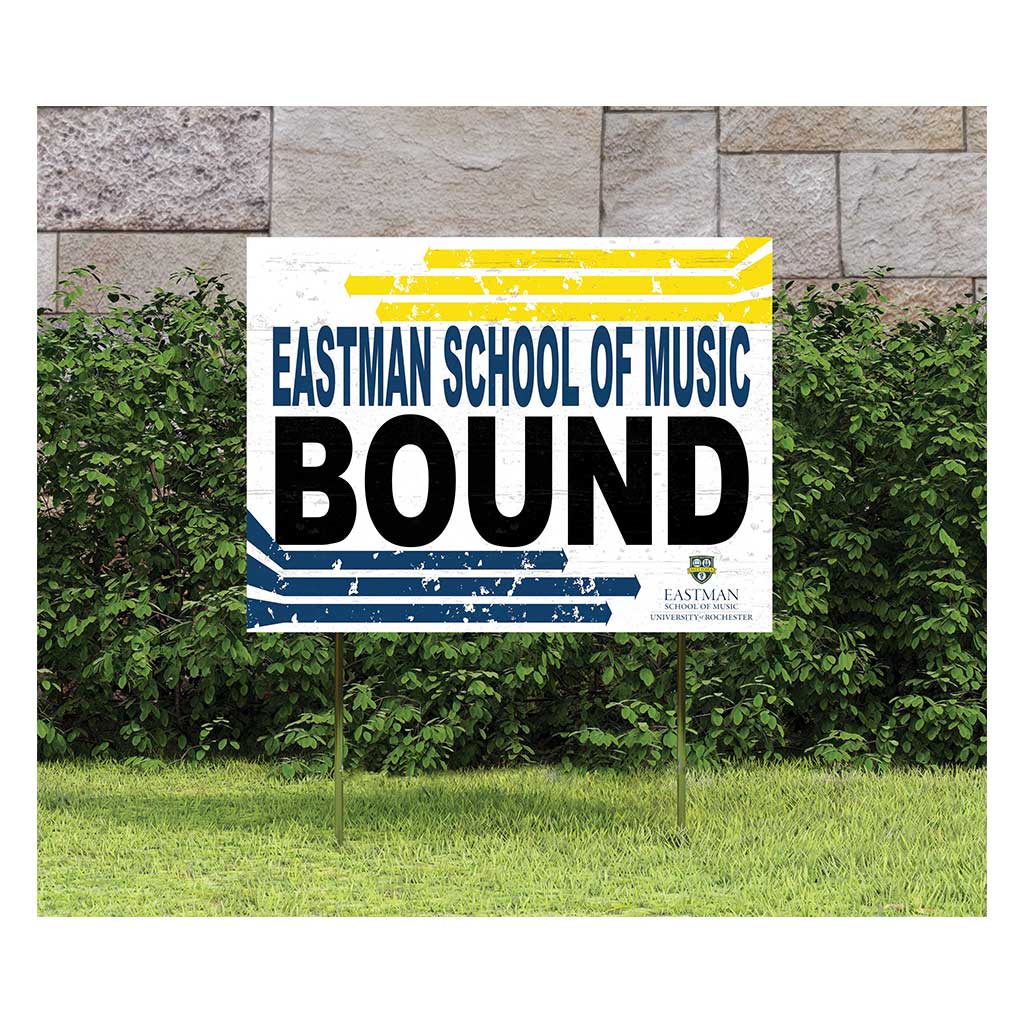 18x24 Lawn Sign Retro School Bound University of Rochester - Eastman School of Music Eastman