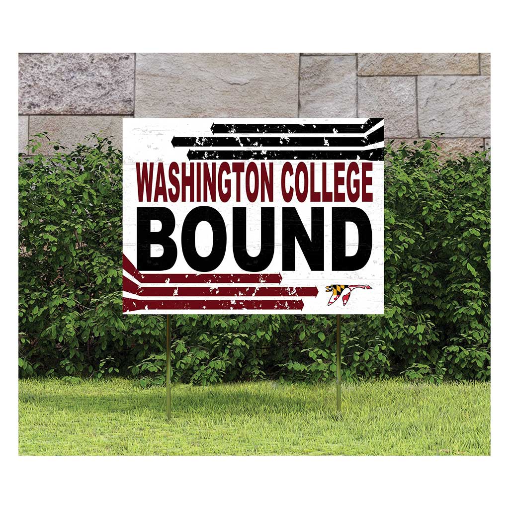 18x24 Lawn Sign Retro School Bound Washington College Shoremen/Shorewomen