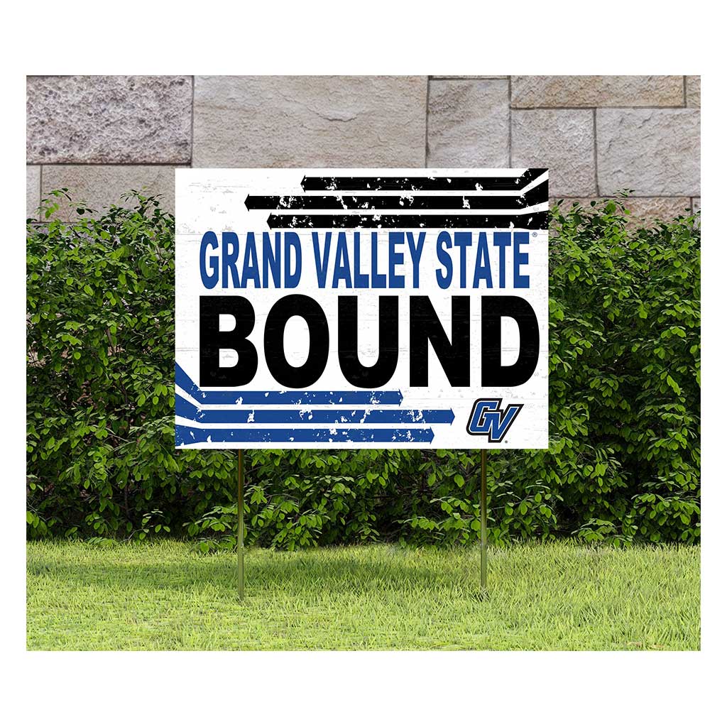18x24 Lawn Sign Retro School Bound Grand Valley State Lakers