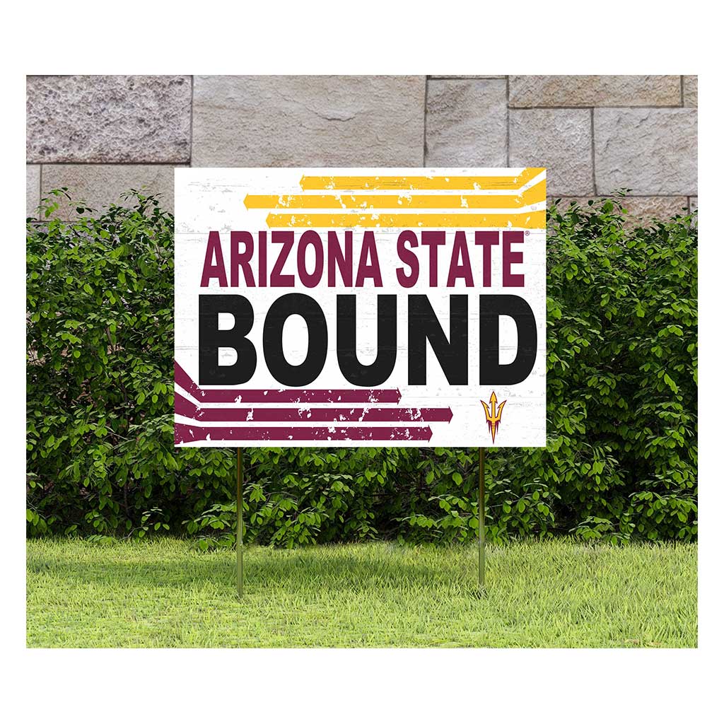 18x24 Lawn Sign Retro School Bound Arizona State Sun Devils