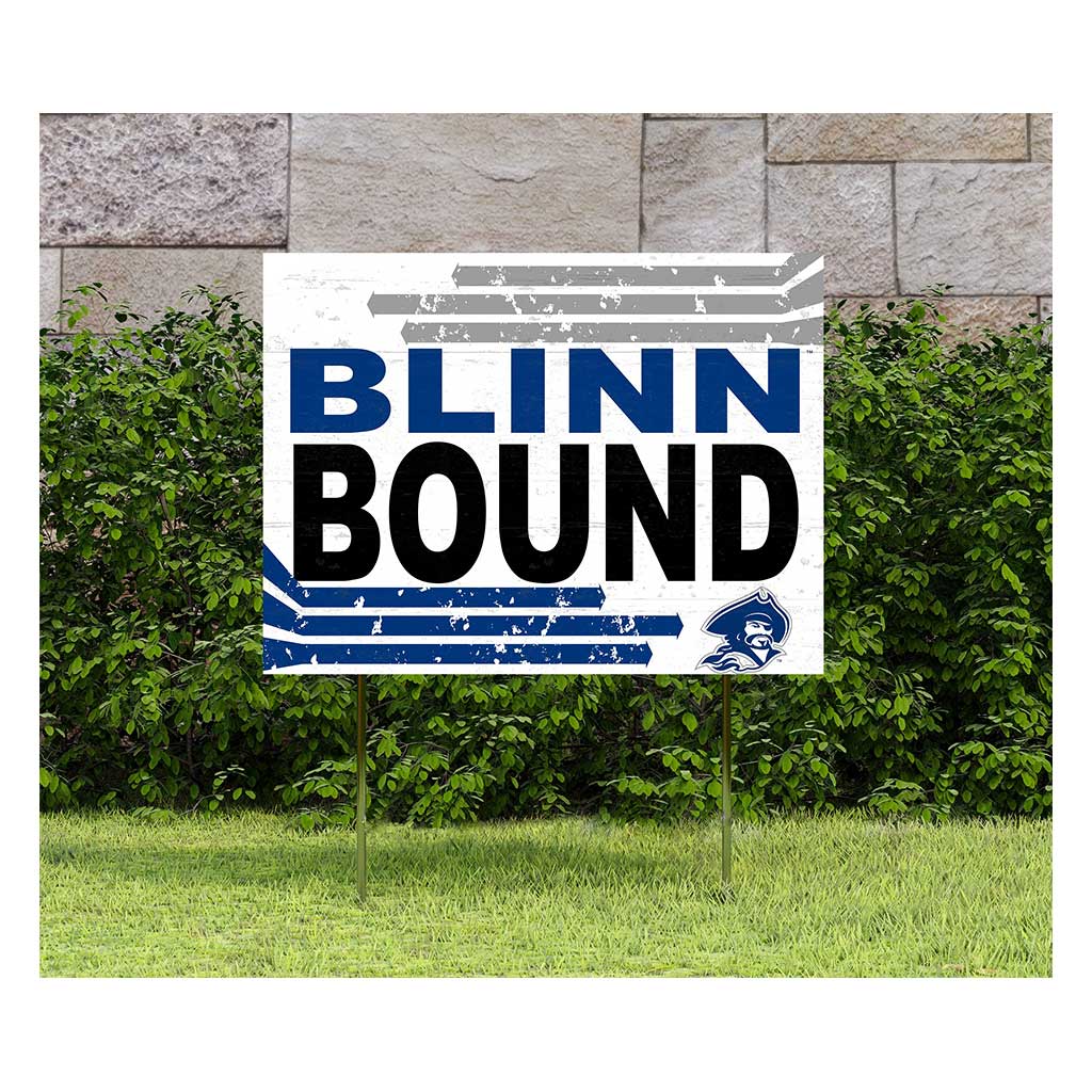 18x24 Lawn Sign Retro School Bound Blinn College Buccaneers
