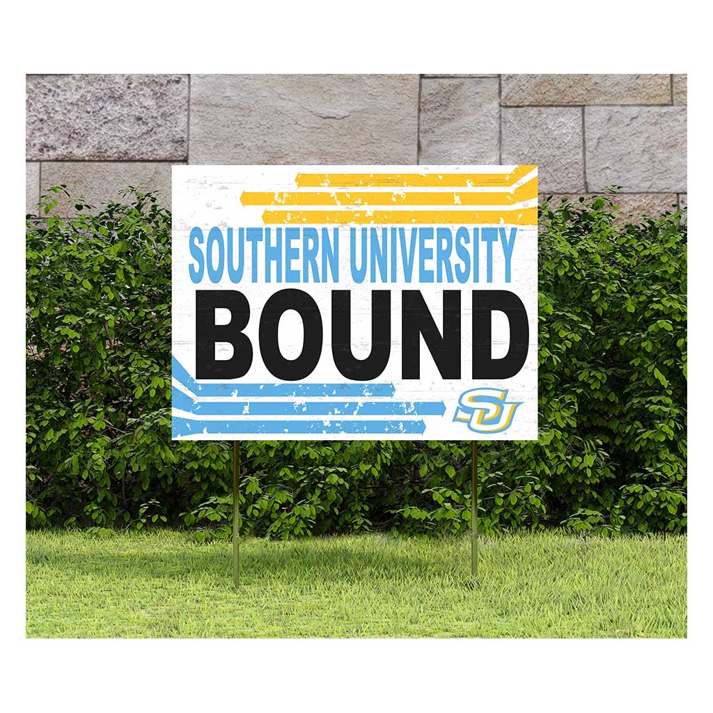 18x24 Lawn Sign Retro School Bound Southern University Jaguars