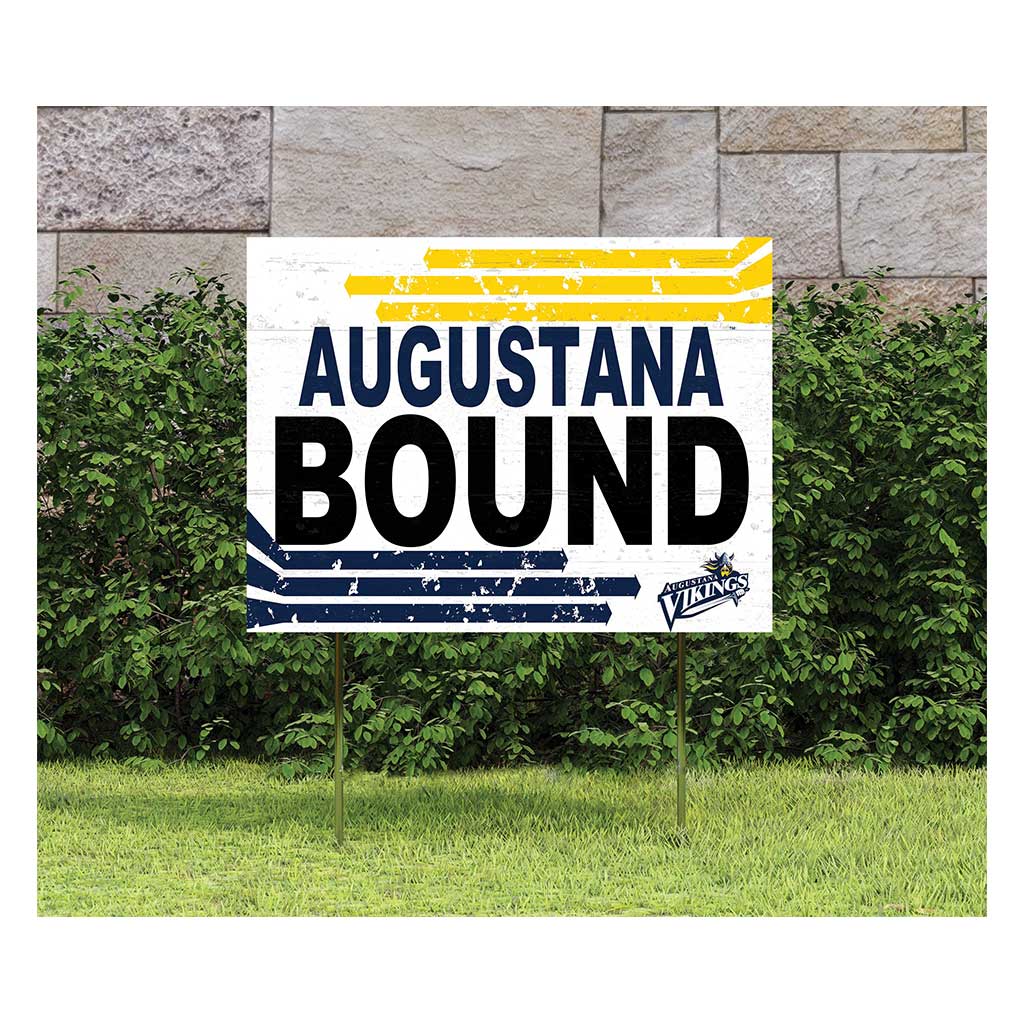18x24 Lawn Sign Retro School Bound Augustana University Vikings