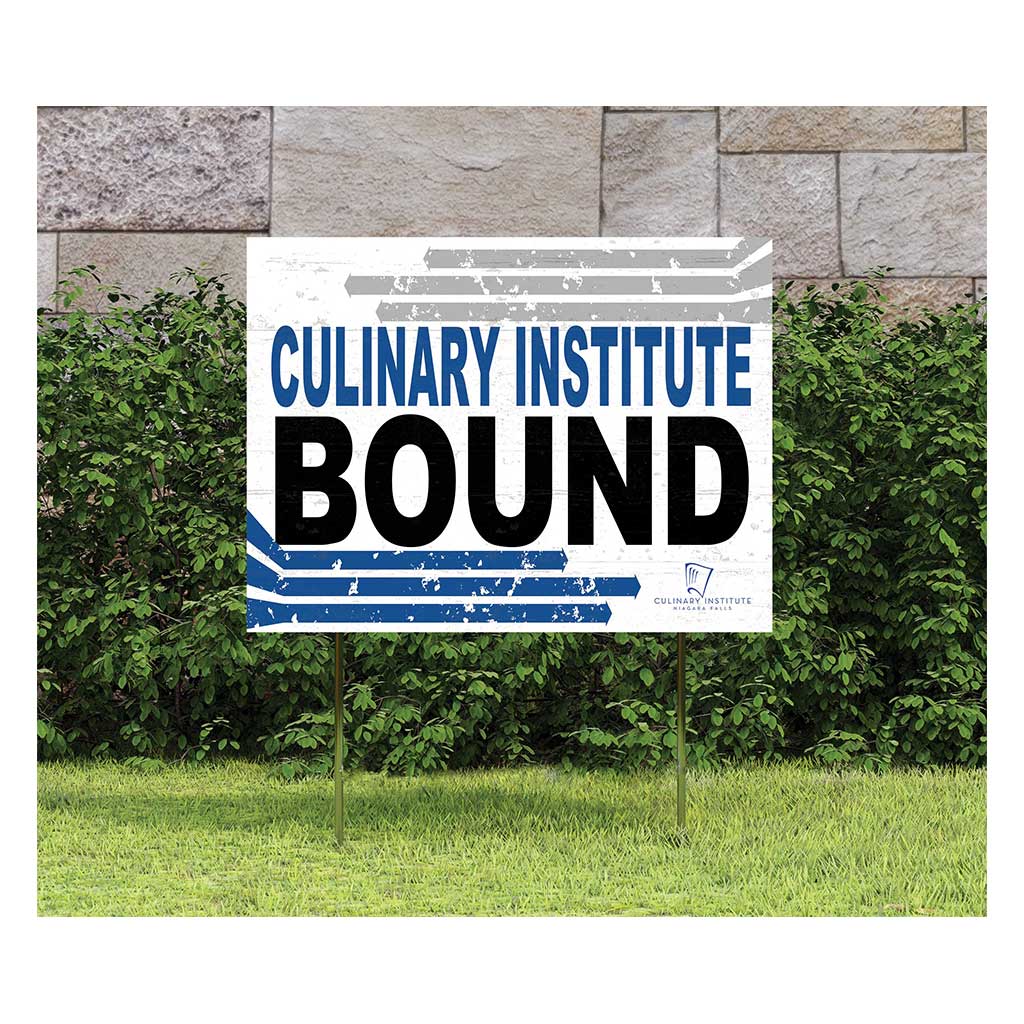 18x24 Lawn Sign Retro School Bound Niagara Culinary