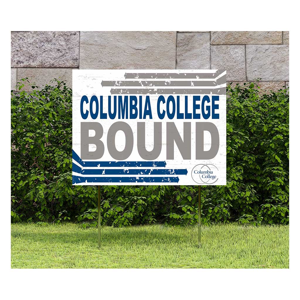 18x24 Lawn Sign Retro School Bound Columbia College Lions