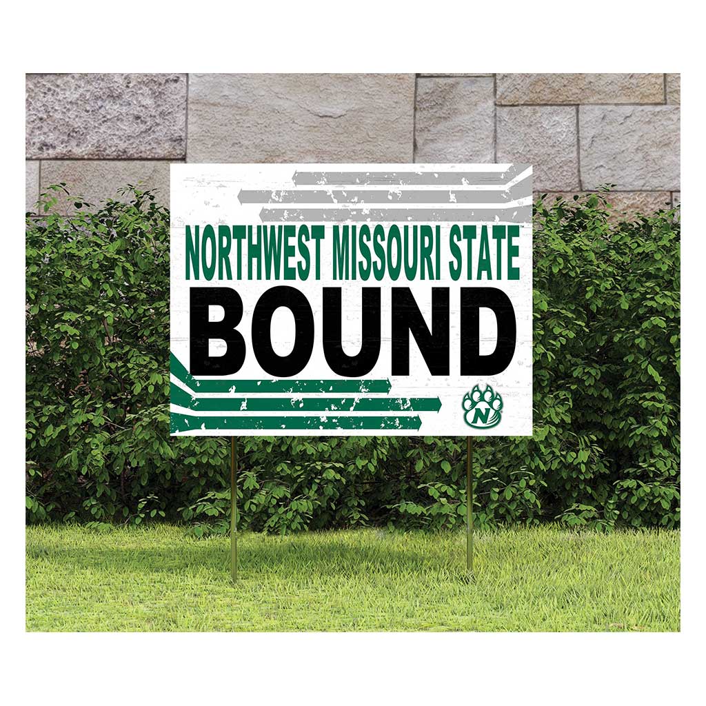 18x24 Lawn Sign Retro School Bound Northwest Missouri State University Bearcats