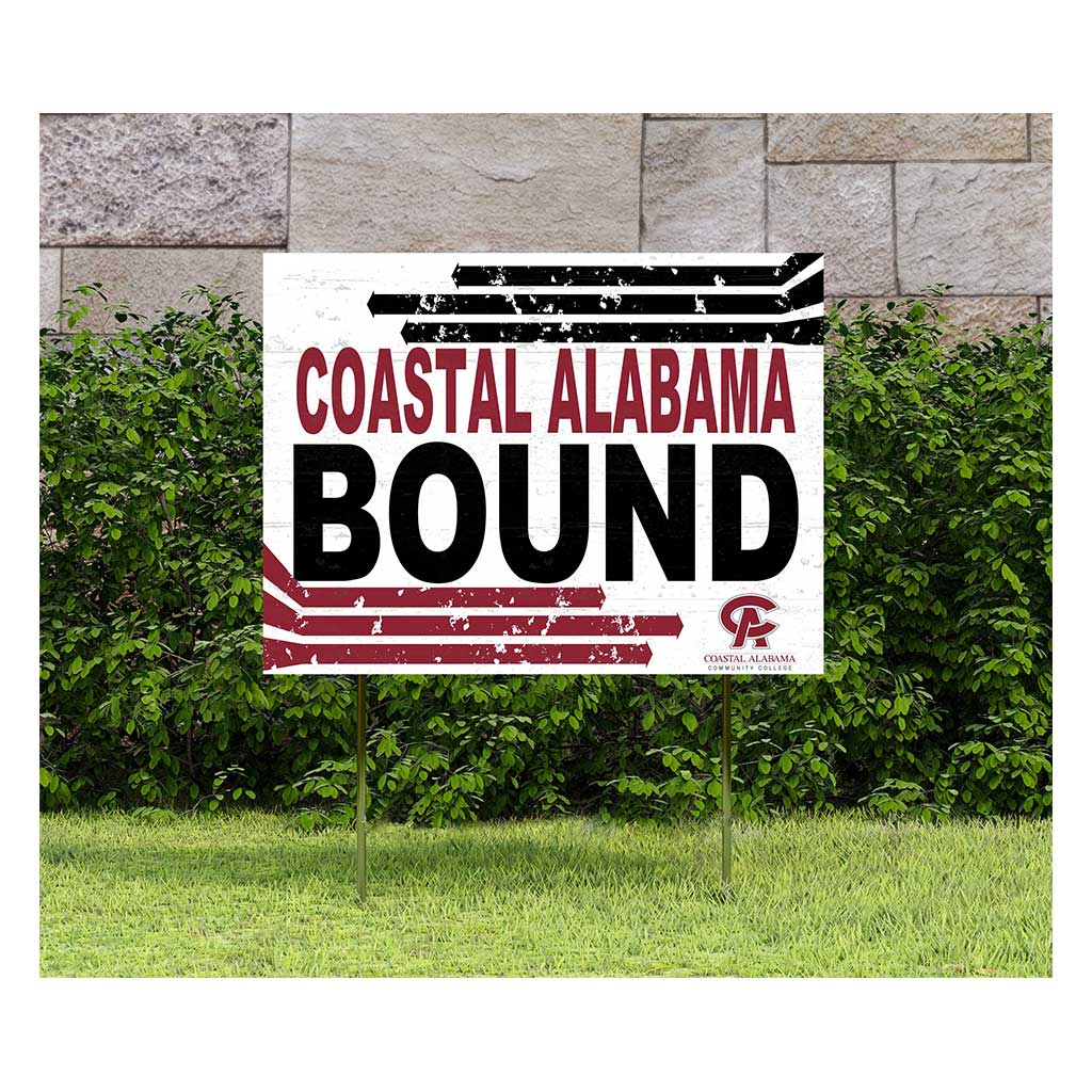 18x24 Lawn Sign Retro School Bound Coastal Alabama Community College