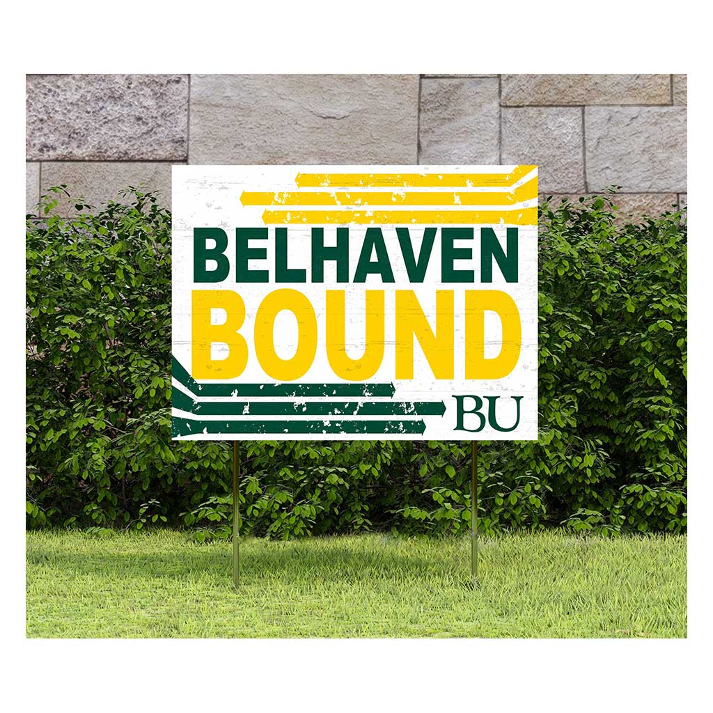 18x24 Lawn Sign Retro School Bound Belhaven University Blazers