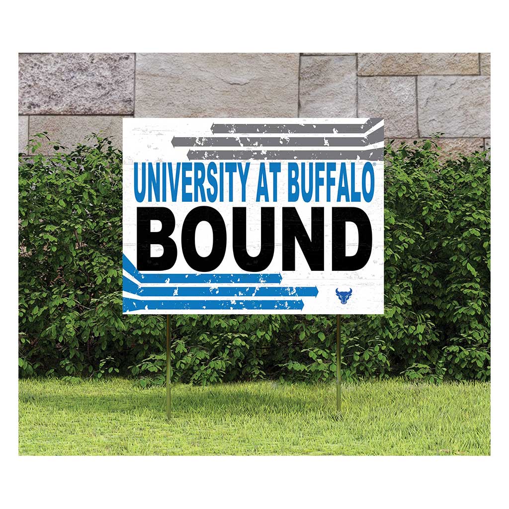 18x24 Lawn Sign Retro School Bound University at Buffalo Bulls