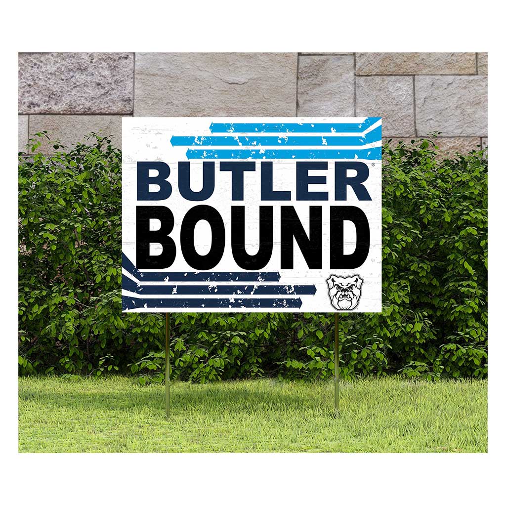 18x24 Lawn Sign Retro School Bound Butler Bulldogs
