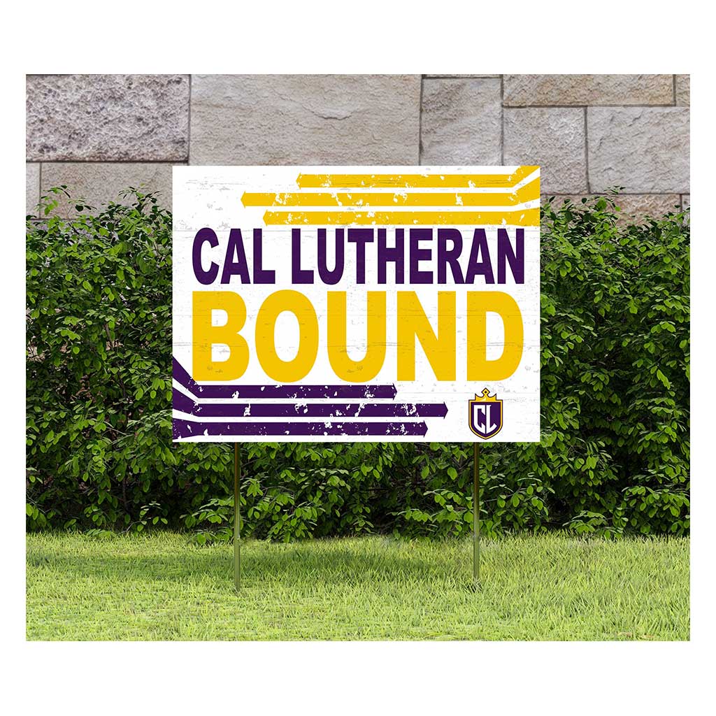 18x24 Lawn Sign Retro School Bound California Lutheran Kingsmen