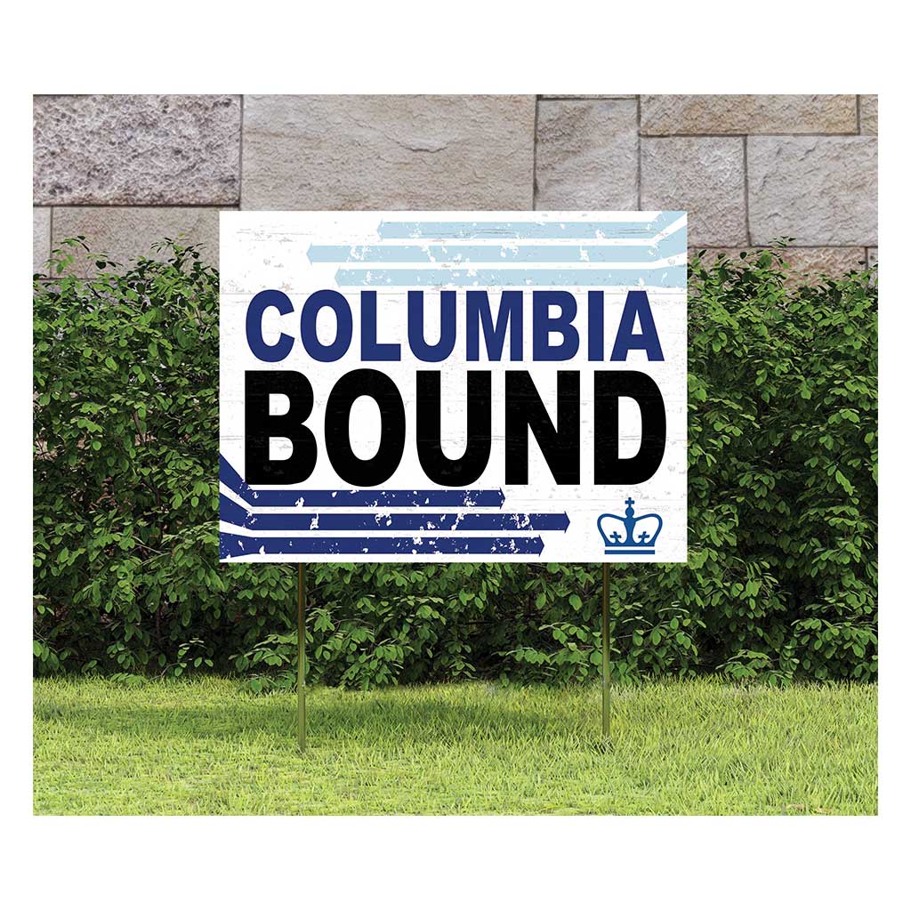 18x24 Lawn Sign Retro School Bound Columbia Lions