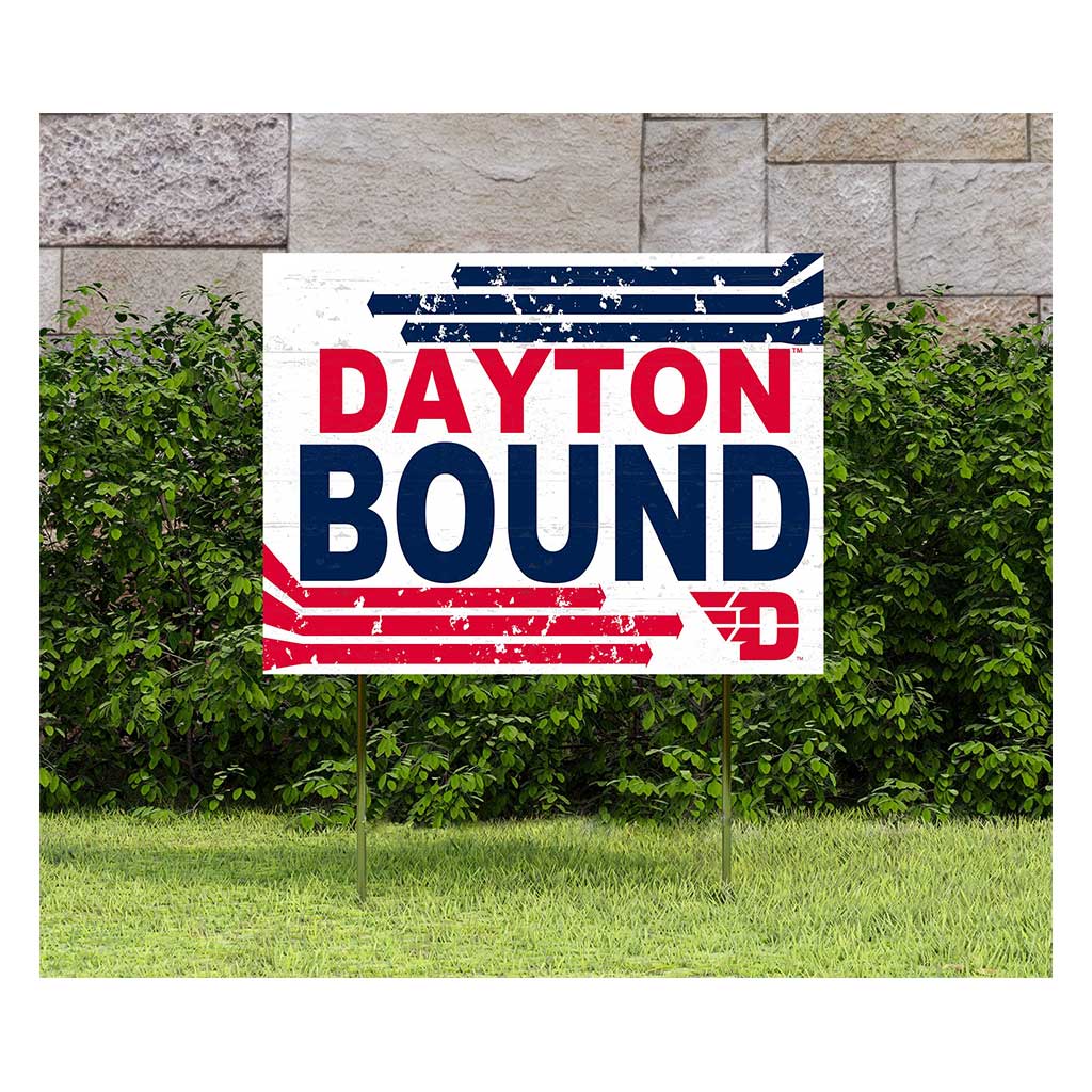 18x24 Lawn Sign Retro School Bound Dayton Flyers