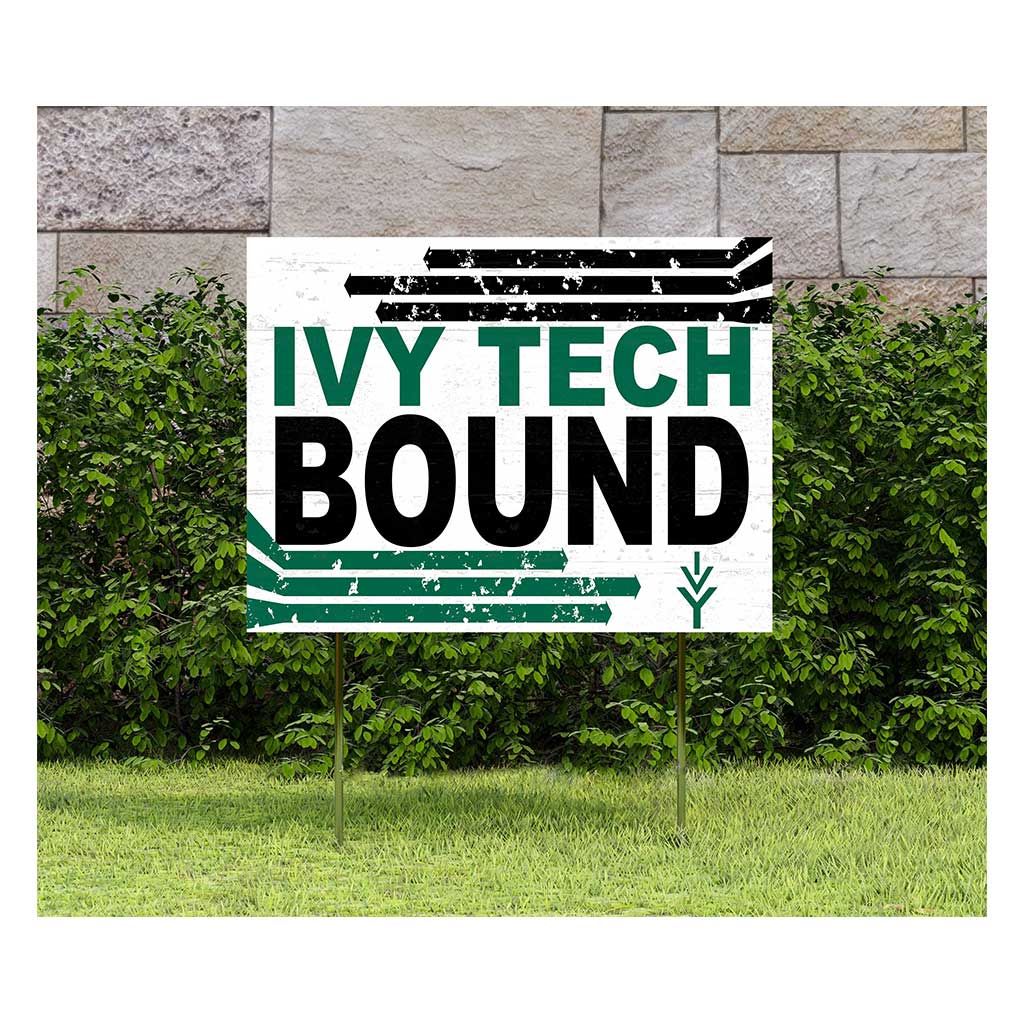 18x24 Lawn Sign Retro School Bound Ivy Tech Community College of Indiana
