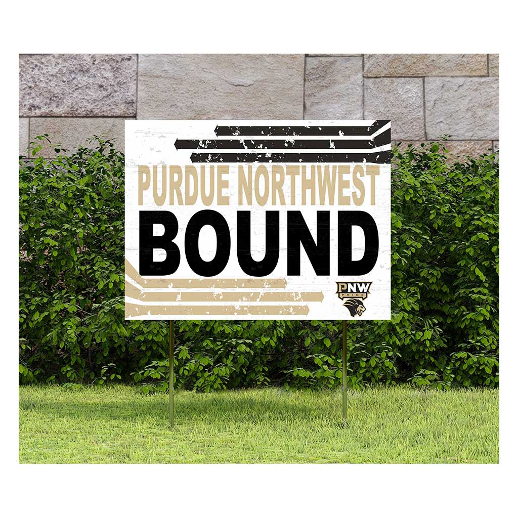 18x24 Lawn Sign Retro School Bound Purdue University Northwest Pride