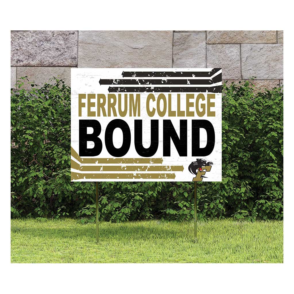 18x24 Lawn Sign Retro School Bound Ferrum College Panthers