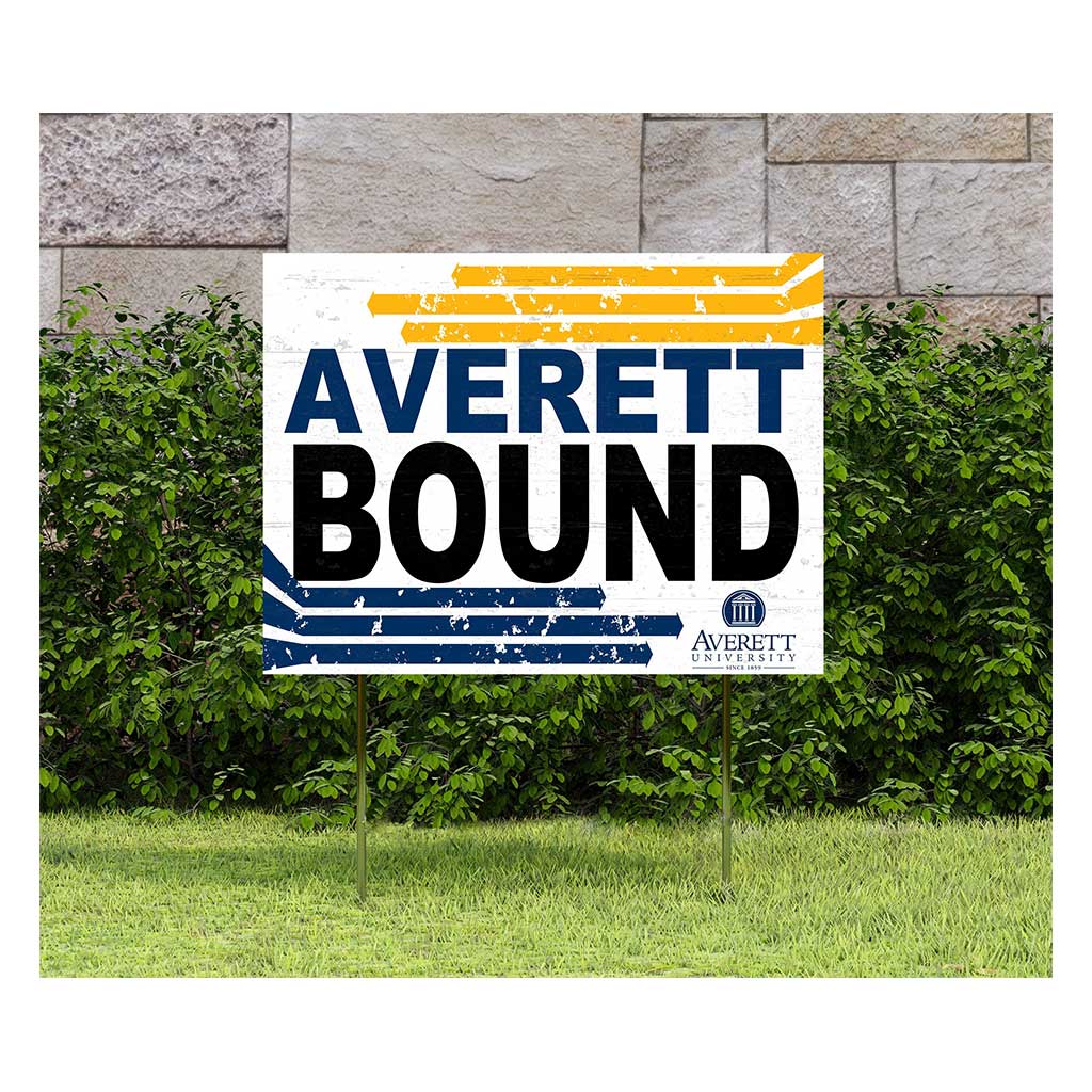 18x24 Lawn Sign Retro School Bound Averett University Cougars