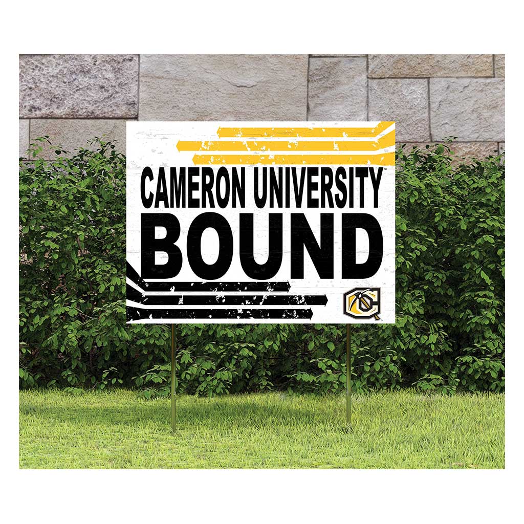 18x24 Lawn Sign Retro School Bound Cameron University Aggies