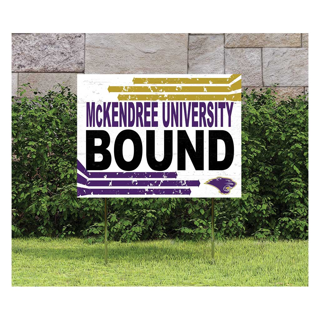 18x24 Lawn Sign Retro School Bound McKendree University Bearcats