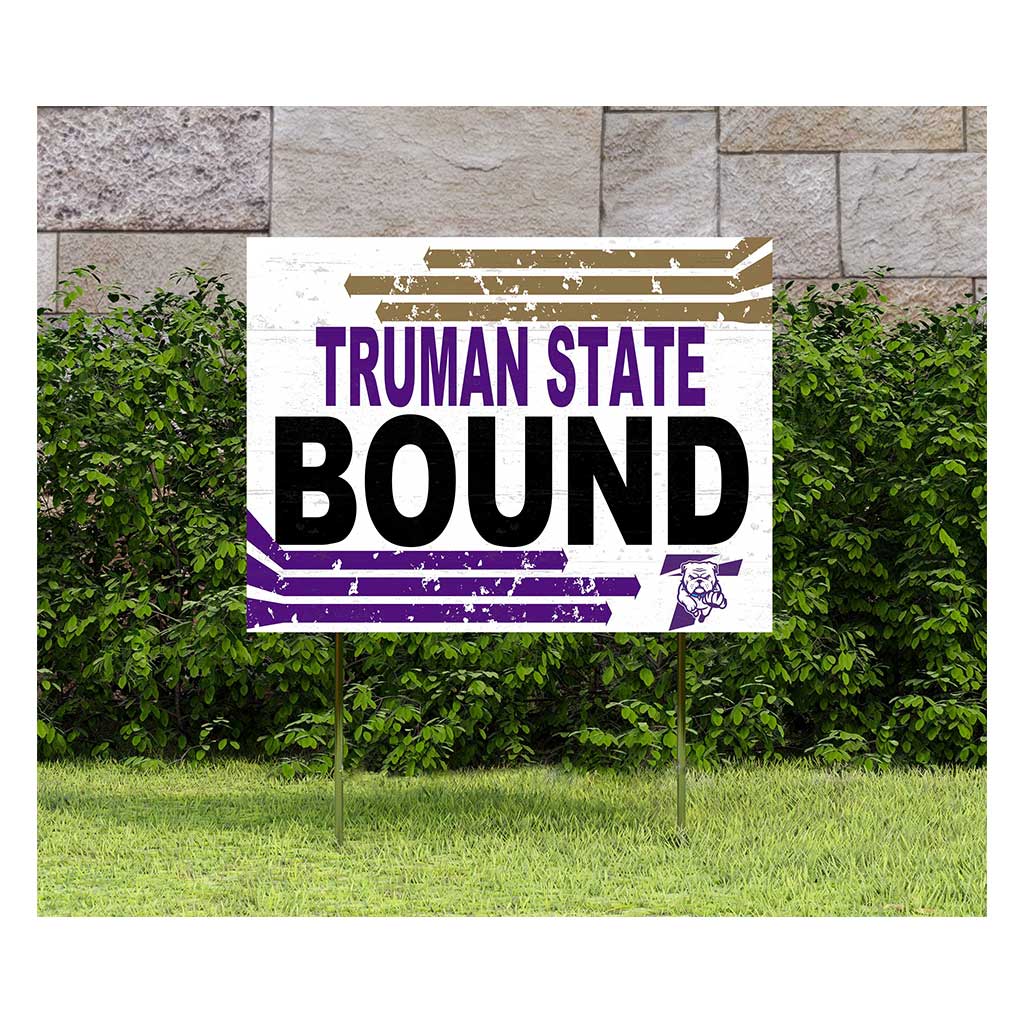 18x24 Lawn Sign Retro School Bound Truman State Bulldogs