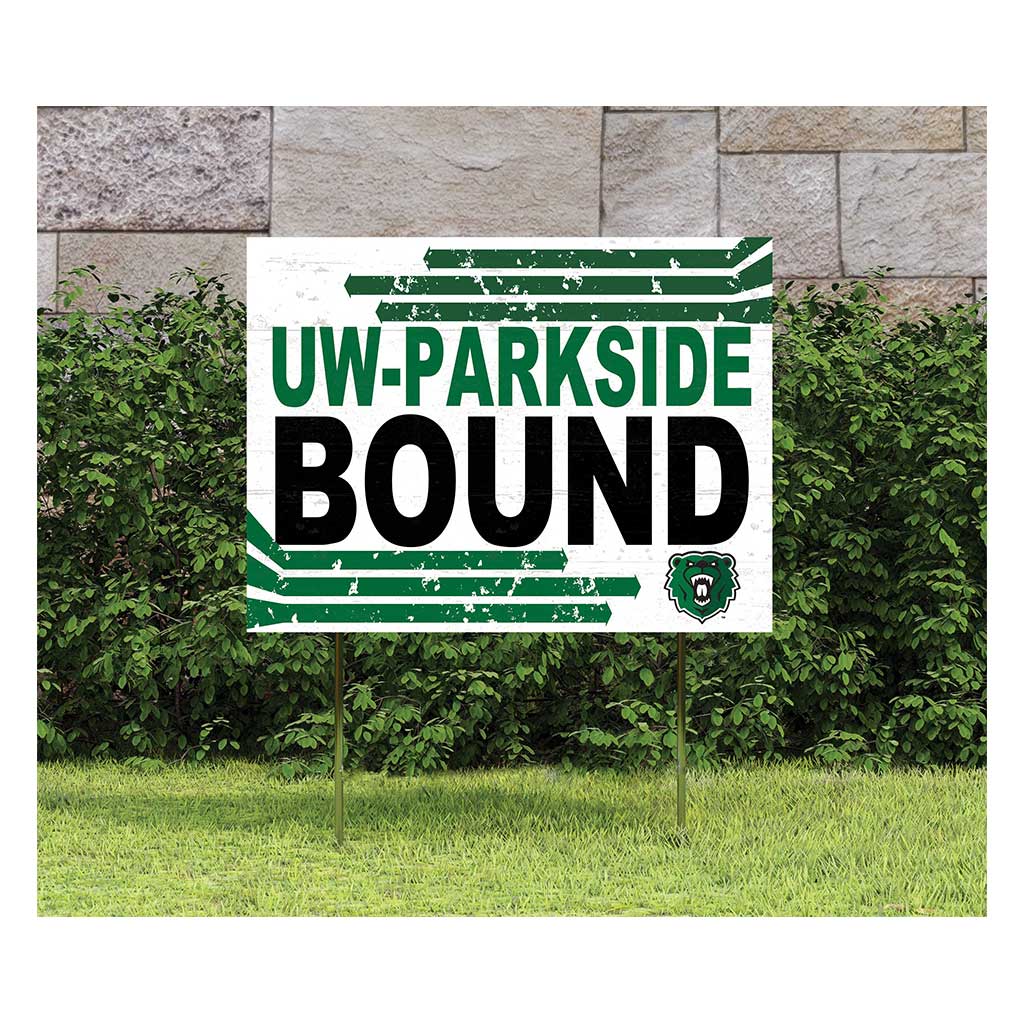 18x24 Lawn Sign Retro School Bound University of Wisconsin Parkside Rangers
