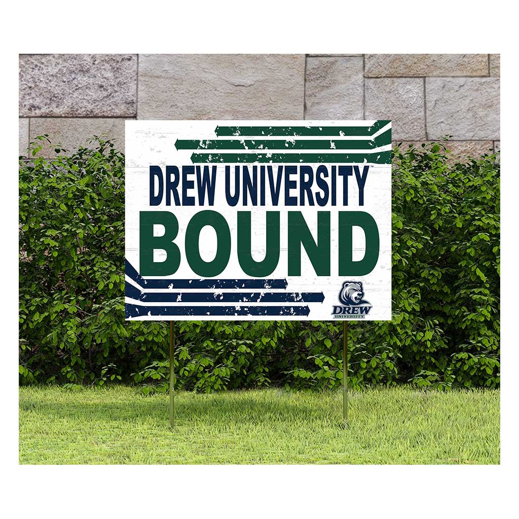 18x24 Lawn Sign Retro School Bound Drew University Rangers