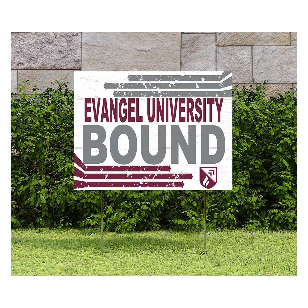 18x24 Lawn Sign Retro School Bound Evangel University Valor