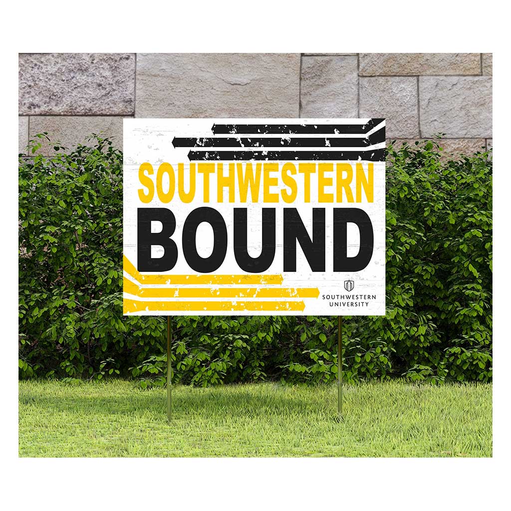 18x24 Lawn Sign Retro School Bound Southwestern University Pirates