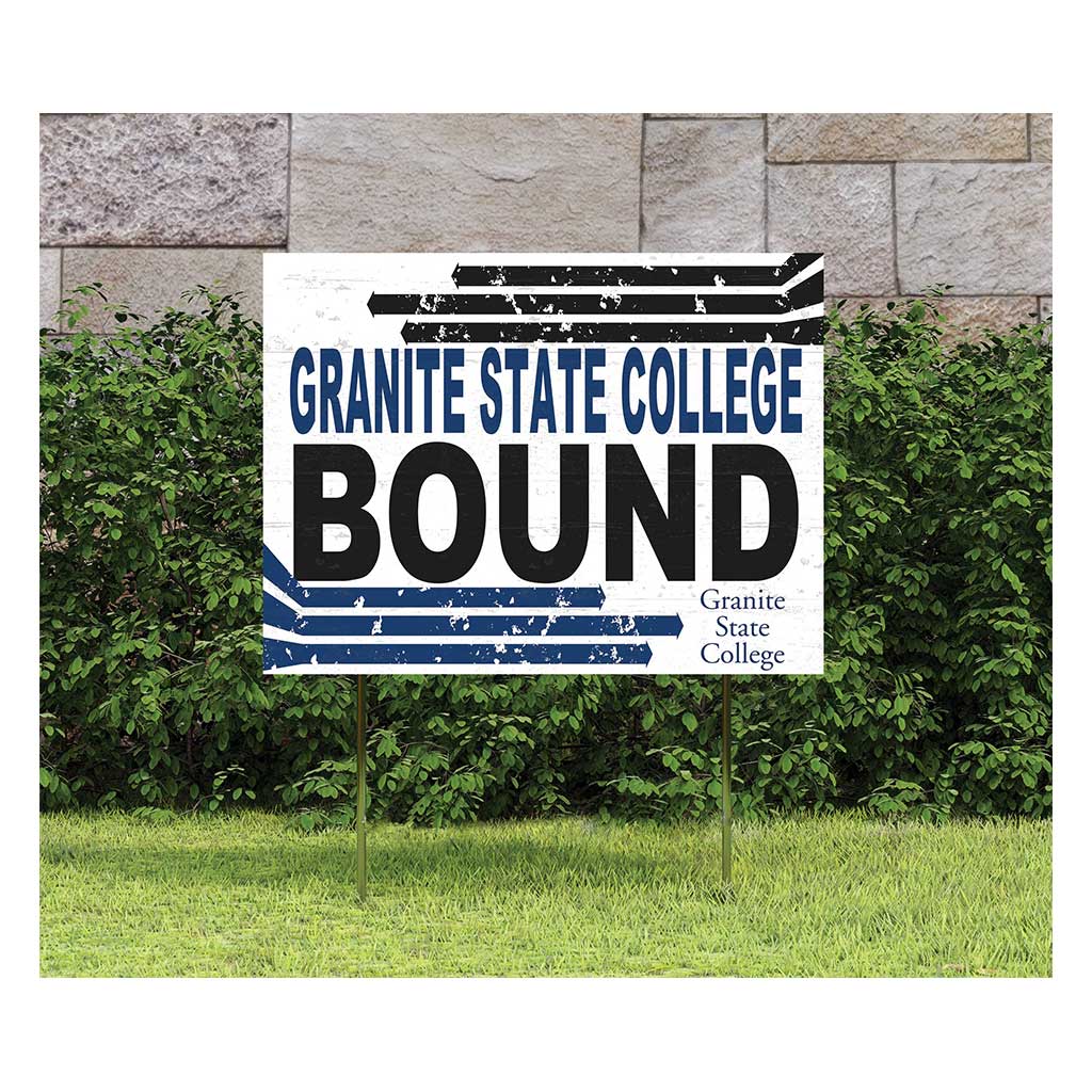 18x24 Lawn Sign Retro School Bound Granite State College