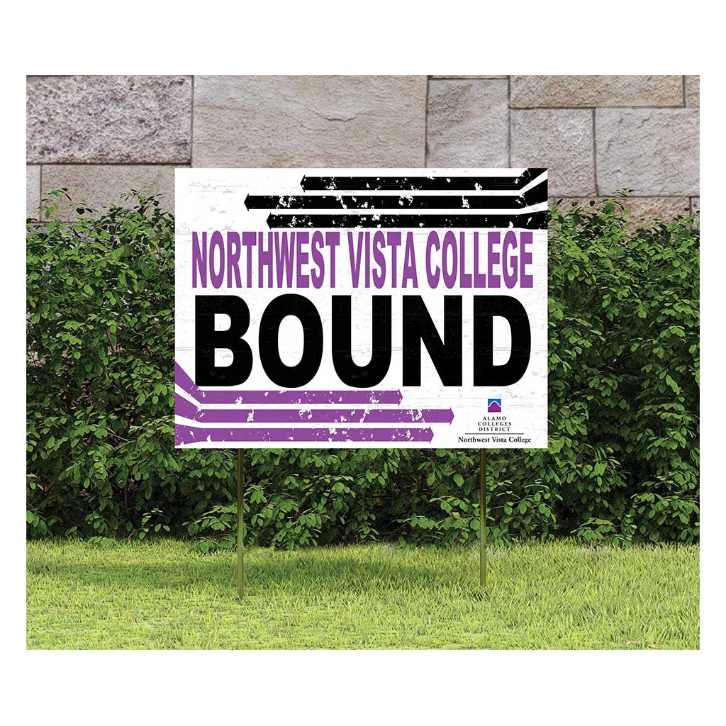 18x24 Lawn Sign Retro School Bound Northwest Vista College Wildcats