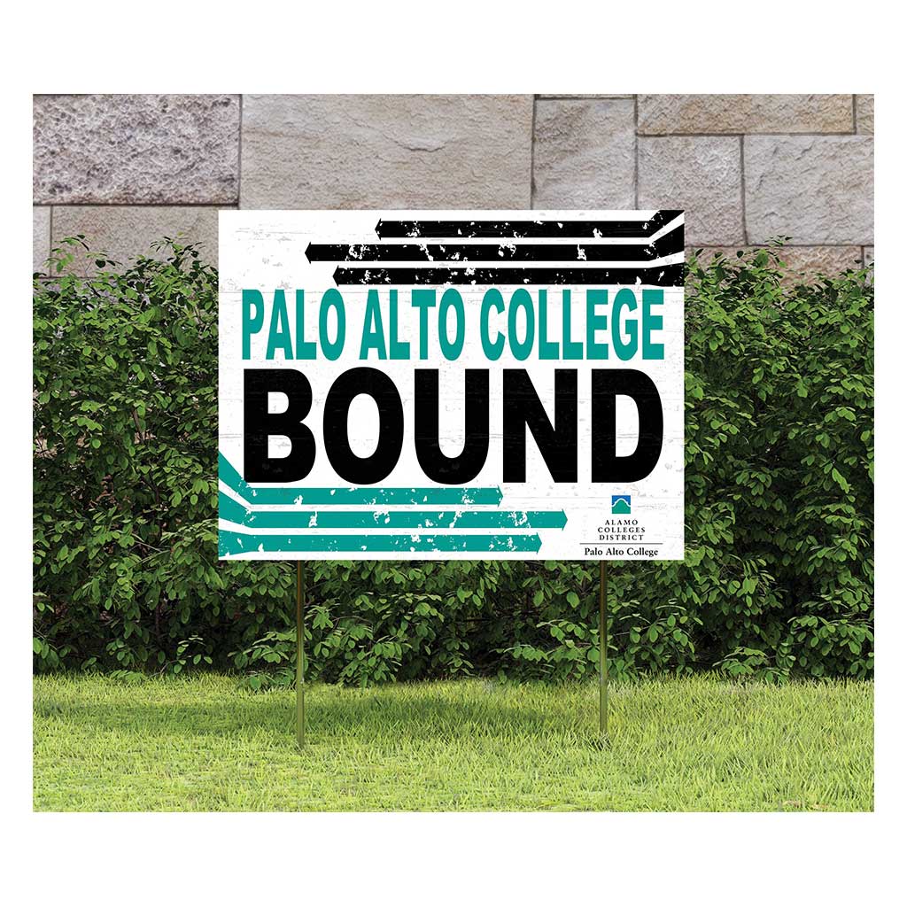18x24 Lawn Sign Retro School Bound Palo Alto College Palominos