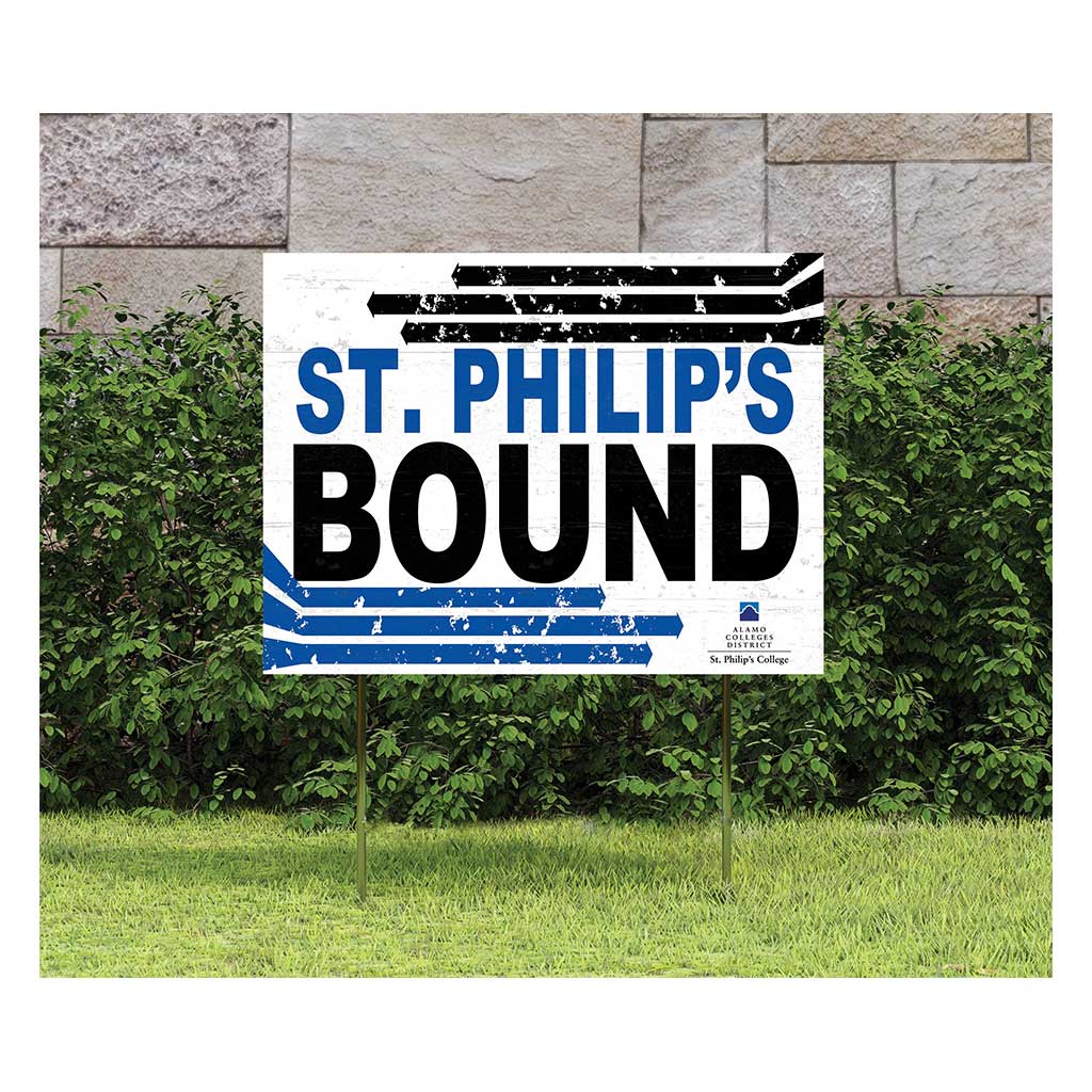 18x24 Lawn Sign Retro School Bound St. Philips College Tigers