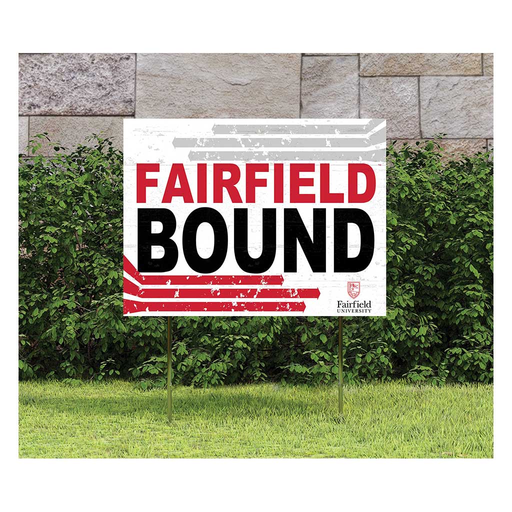 18x24 Lawn Sign Retro School Bound Fairfield Stags