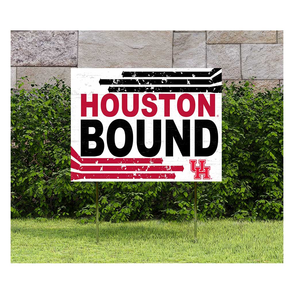 18x24 Lawn Sign Retro School Bound Houston Cougars