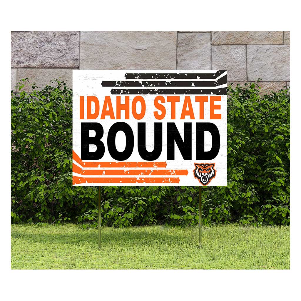 18x24 Lawn Sign Retro School Bound Idaho State Bengals