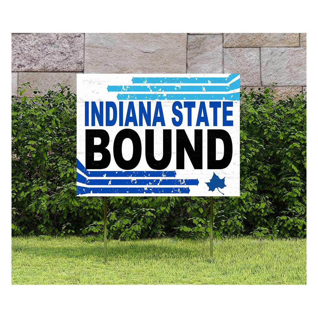 18x24 Lawn Sign Retro School Bound Indiana State Sycamores
