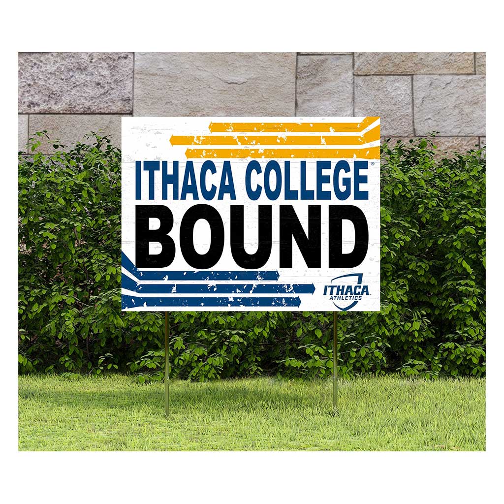 18x24 Lawn Sign Retro School Bound Ithaca College Bombers