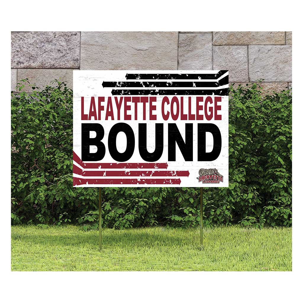 18x24 Lawn Sign Retro School Bound Lafayette College Leopards
