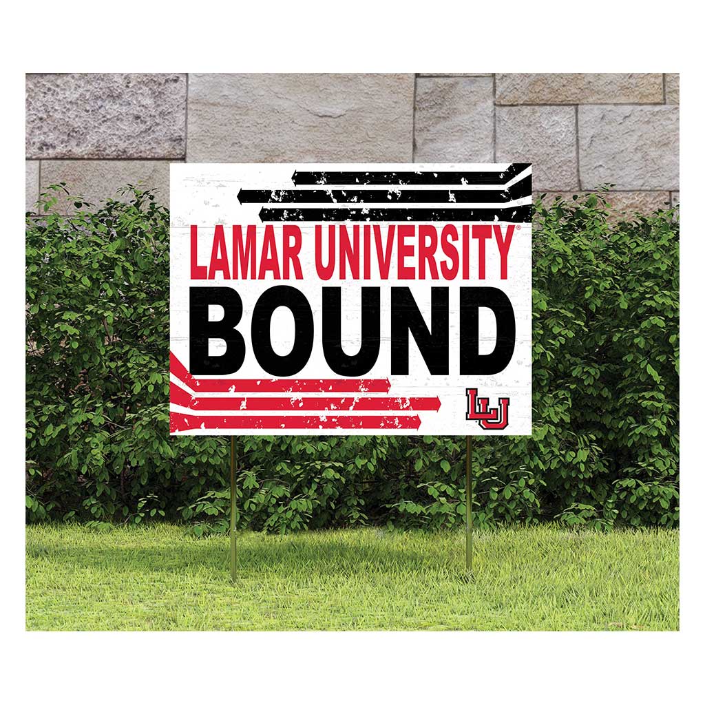 18x24 Lawn Sign Retro School Bound Lamar Cardinals