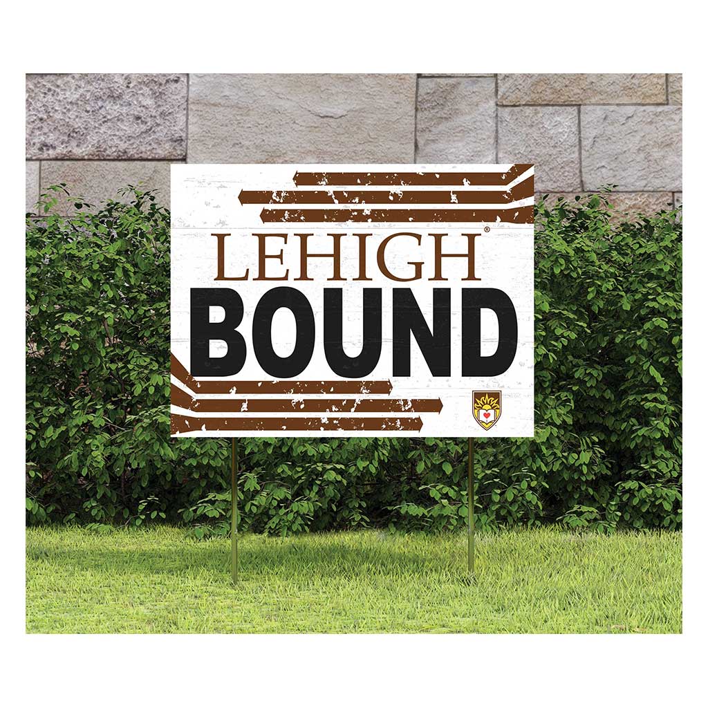 18x24 Lawn Sign Retro School Bound Lehigh Mountain Hawks
