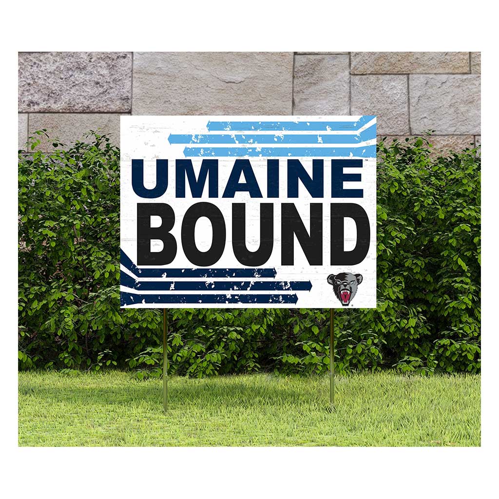 18x24 Lawn Sign Retro School Bound Maine (Orono) Black Bears