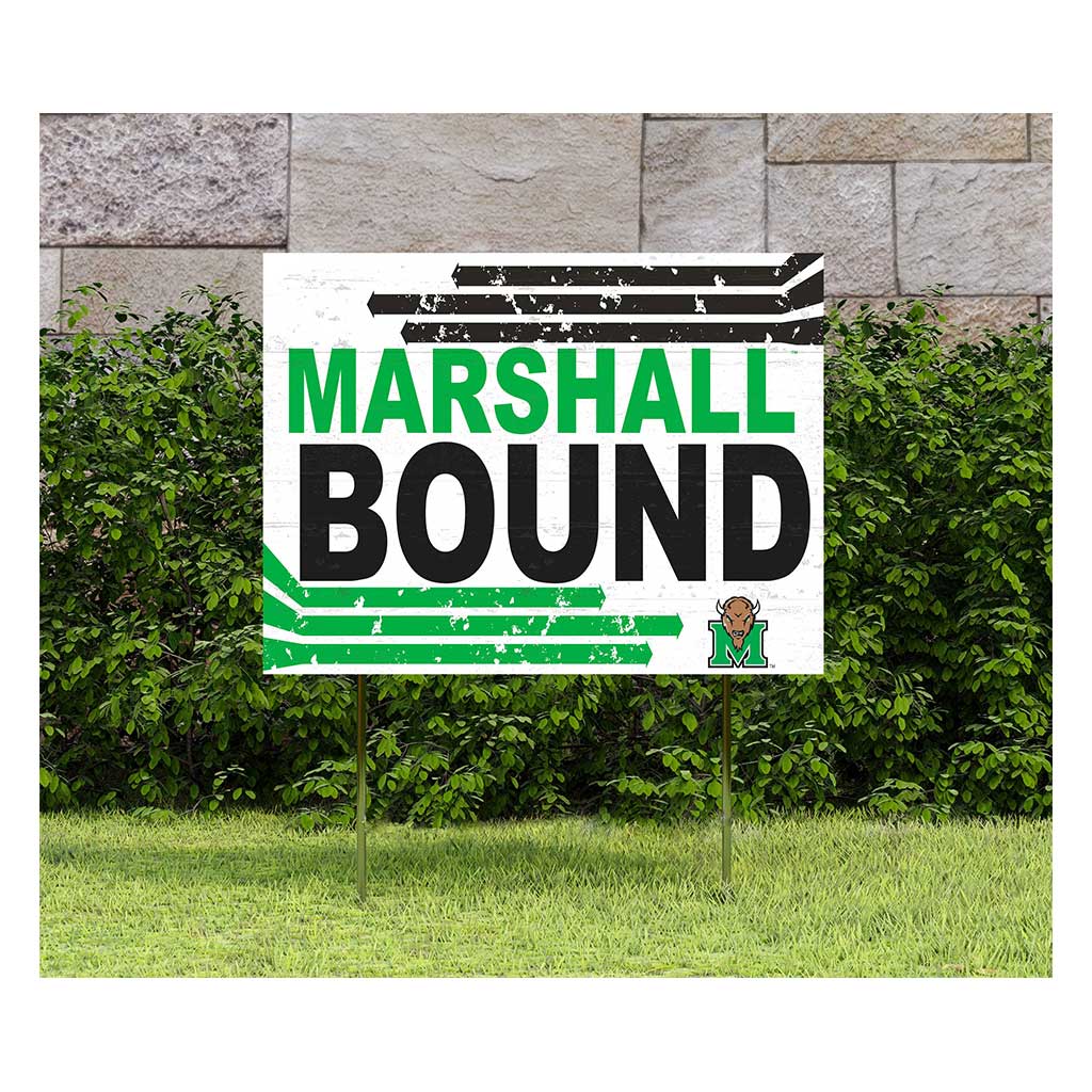 18x24 Lawn Sign Retro School Bound Marshall Thundering Herd