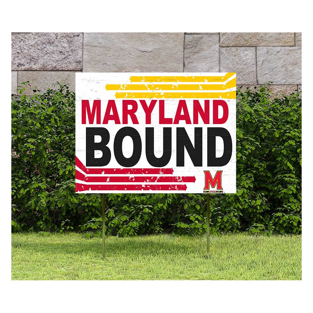 18x24 Lawn Sign Retro School Bound Maryland Terrapins