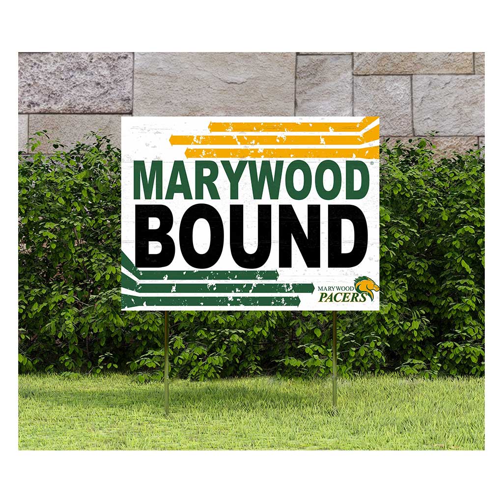 18x24 Lawn Sign Retro School Bound Marywood University Pacers